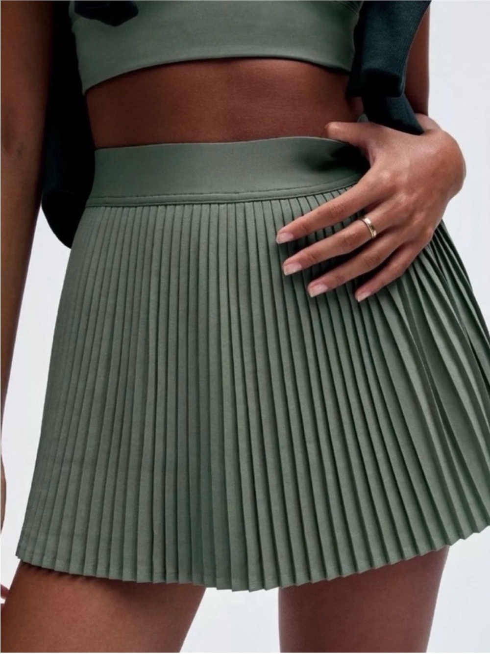 lululemon athletica Pleated Tennis Skirt- Grey Eucalyptus
